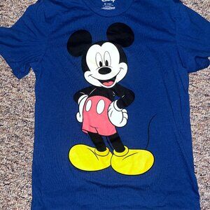Men's Blue Disney Mickey Mouse Shirt Size S